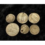 17th-19th century world silver coins to include a Vatican States Pope Innocent XII 1 Giulius, a