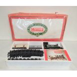 Vintage Mamod Steam Railway Co model locomotive. Complete with box, booklets and 0 gauge track.
