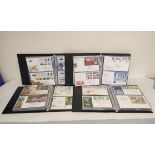 Four well filled collector's postage stamp albums comprising of British First Day Covers (FDC)