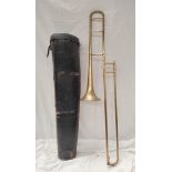 Besson and Co Class A  'Prototype' brass trumpet in fitted case and protective covers.