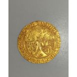 Anglo-France. Henry VI Salut D'Or gold coin (22s 6d) circa 1423. OBV Arms of England & France