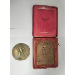 France. Bronze 1927 Paul Lemay Conseil D'Administration Des Mines D'Aniche medal/plaque in defective