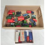 Collection of vintage boxed and loose Tri-ang Minic clockwork vehicles, some pre war, to include a