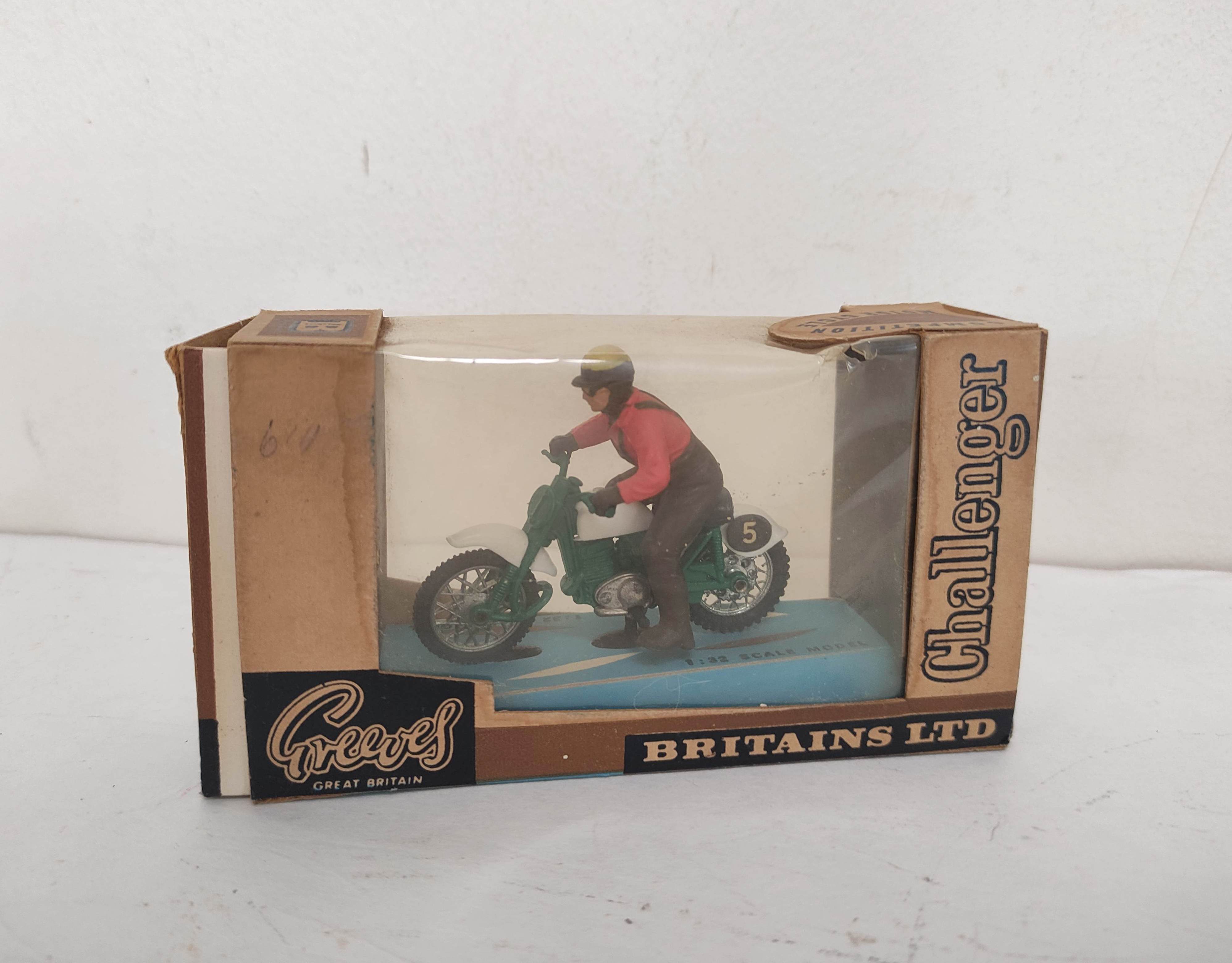 Three boxed vintage 1960s 1:32 scale Britains Ltd motorcyclist figures to include a Honda-Benly - Image 2 of 6