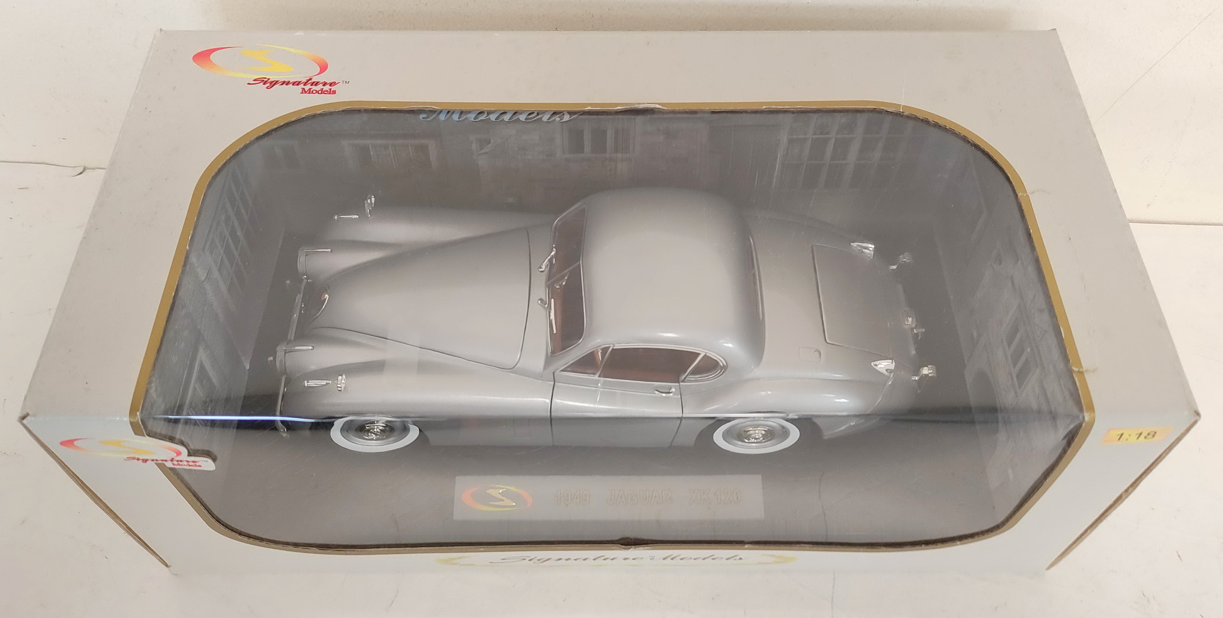 Two Signature Models 1:18 scale boxed die cast model vehicles. To include a 1949 Jaguar XK120 in - Image 8 of 9