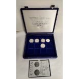 Canada. Five 1980s/90s .999 grade silver maple leaf 1oz troy coins. 155.5g gross.