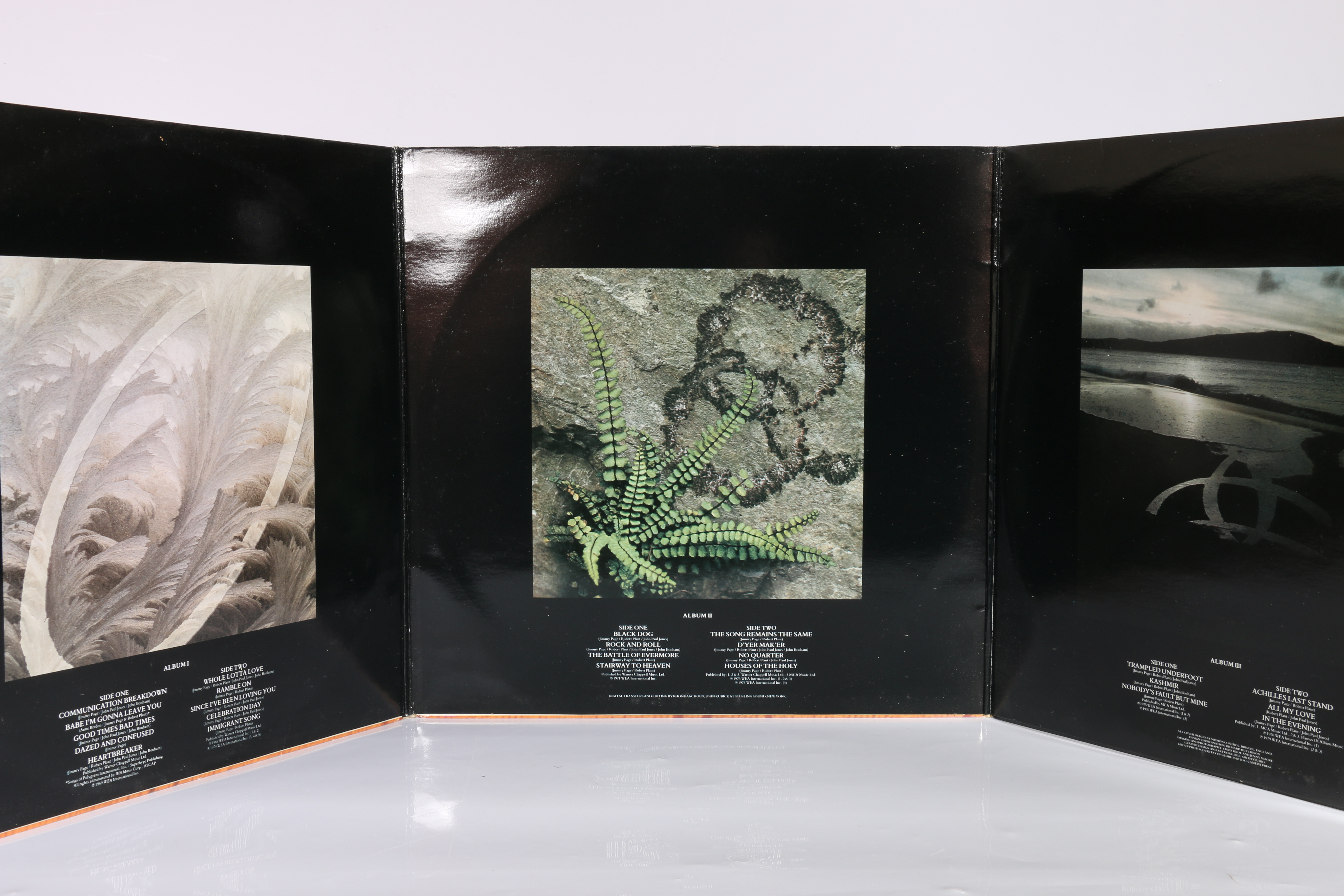 Led Zeppelin Remasters, triple vinyl album. - Image 2 of 4