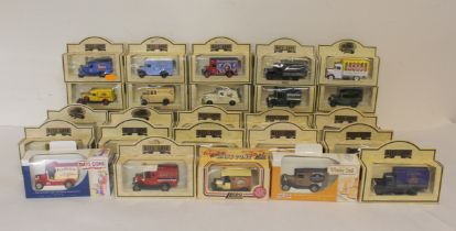 Collection of 30 boxed Lledo Days Gone collector's cars to include Bygone Day's Whisky Trail.