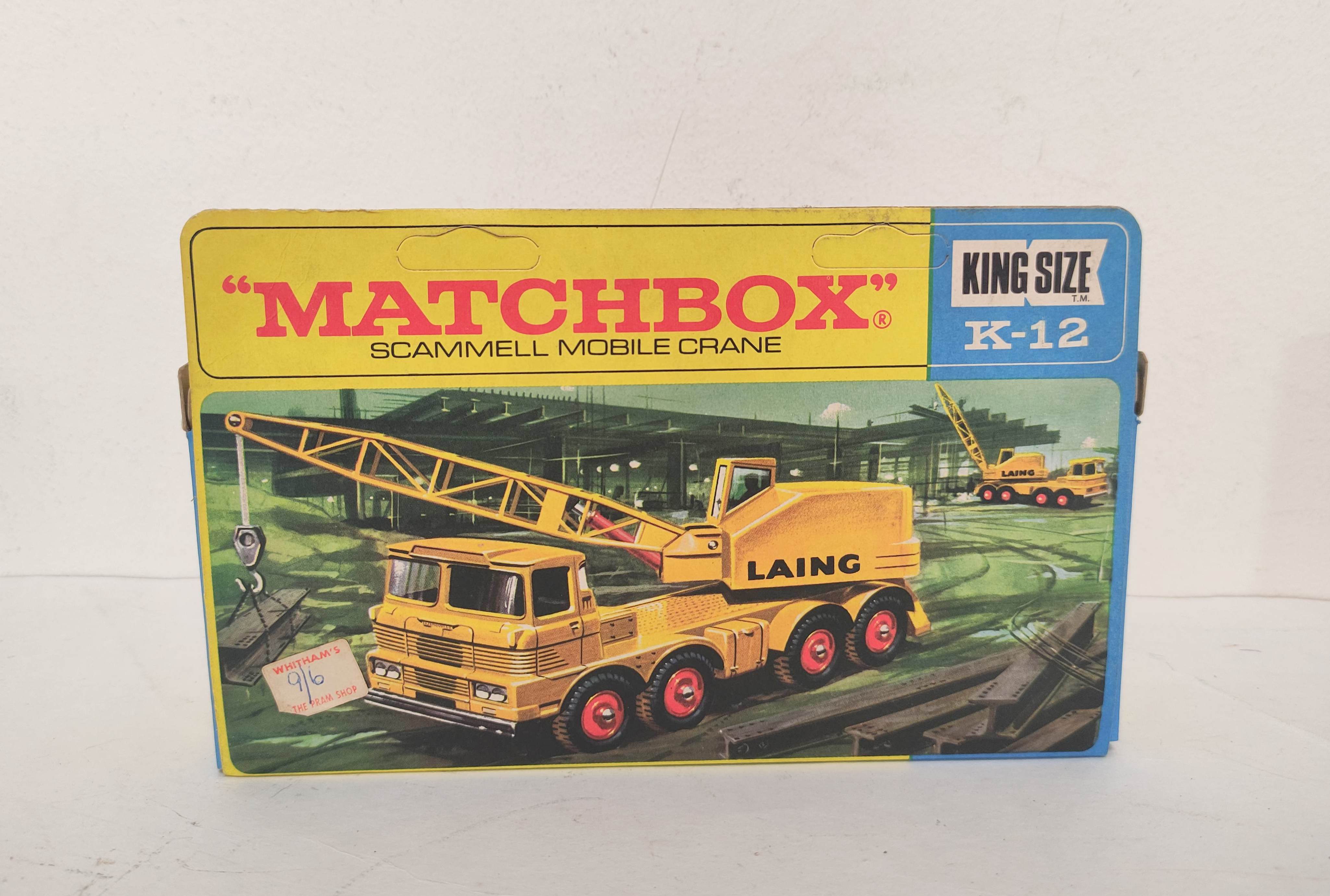 Three vintage boxed Matchbox Kingsize model vehicles to include a Scammell Mobile Crane K-12, Racing - Image 4 of 6