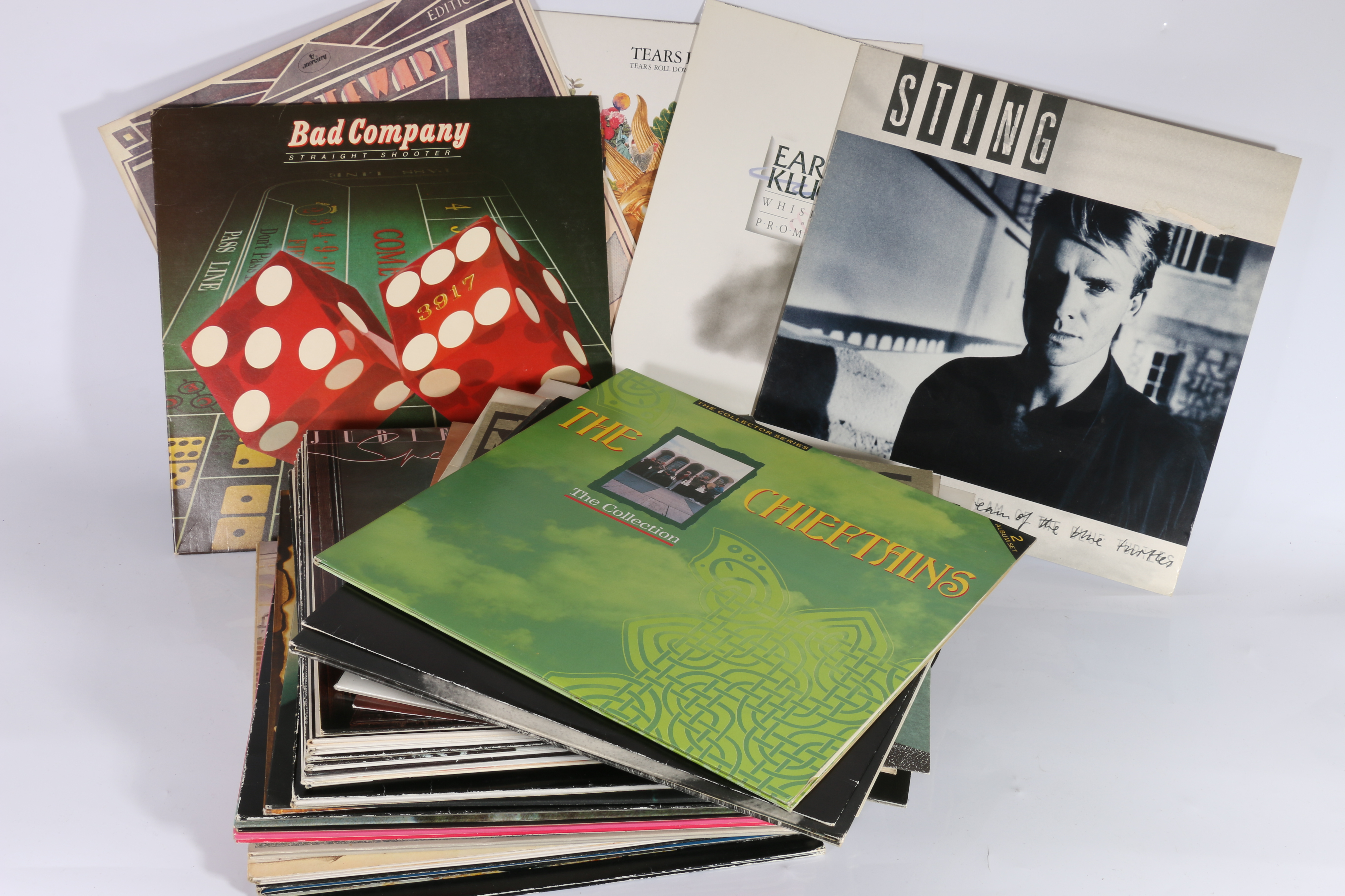 Collection of mixed records to include Elton John, Bob Geldof, Kate Bush, etc. (40)