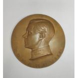 Great Britain. 1937 Coronation of Edward VIII bronze medal by L Hujer. OBV Edward VIII bust facing