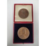 Great Britain. Boxed bronze Edward VIII 1902 Coronation Medal by G.W de Saulles. OBV crowned and