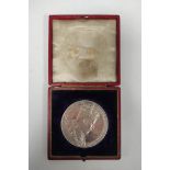 Great Britain. Boxed sterling silver Edward VIII 1902 Coronation Medal by G.W de Saulles. OBV