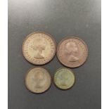 United Kingdom. Elizabeth II 1978 Maundy four coin set comprising of a four pence, three pence,