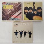 Three Beatles albums on 3 3/4 IPS magnetic tape to include Please Please Me TA-PMC1202, Help TA-