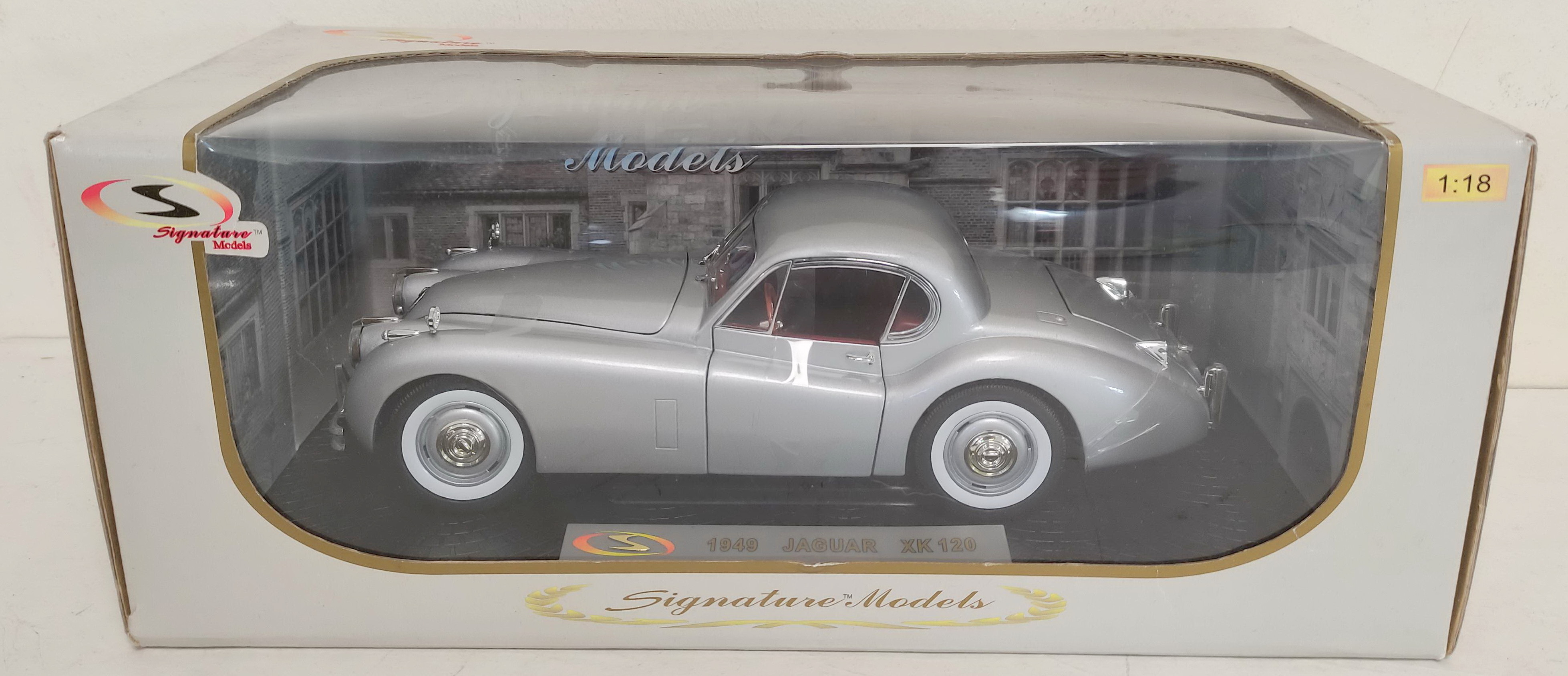 Two Signature Models 1:18 scale boxed die cast model vehicles. To include a 1949 Jaguar XK120 in - Image 7 of 9