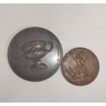 Great Britain / France. Two early 19th century bronze medals to include a French medal dated 1820