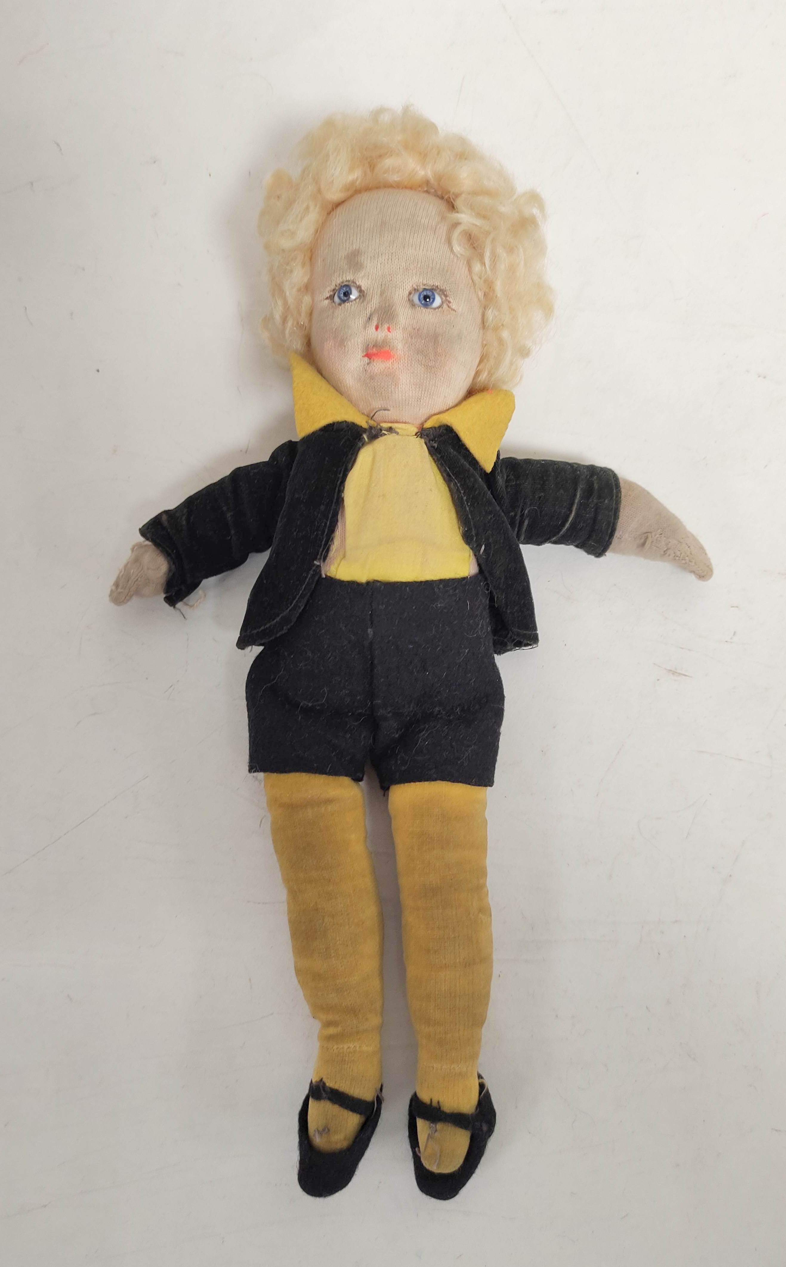 Vintage Chad Valley Hygienic Toys fabric child's doll.