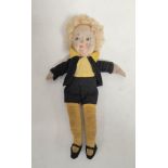 Vintage Chad Valley Hygienic Toys fabric child's doll.