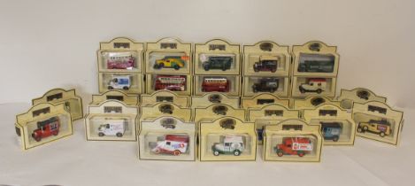 Collection of 32 boxed Lledo Days Gone Vintage Models collector's cars.