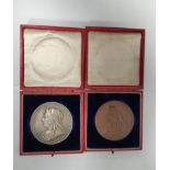Great Britain. Boxed sterling silver Victoria 1897 Diamond Jubilee Medal by G.W de Saulles. OBV