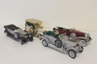 Four Franklin Mint Precision Models, 1:24 scale die-cast collector's cars to include a 1930