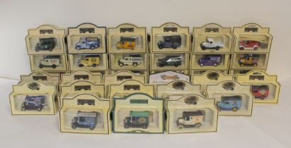 Collection of 32 boxed Lledo Days Gone Vintage Models collector's cars.