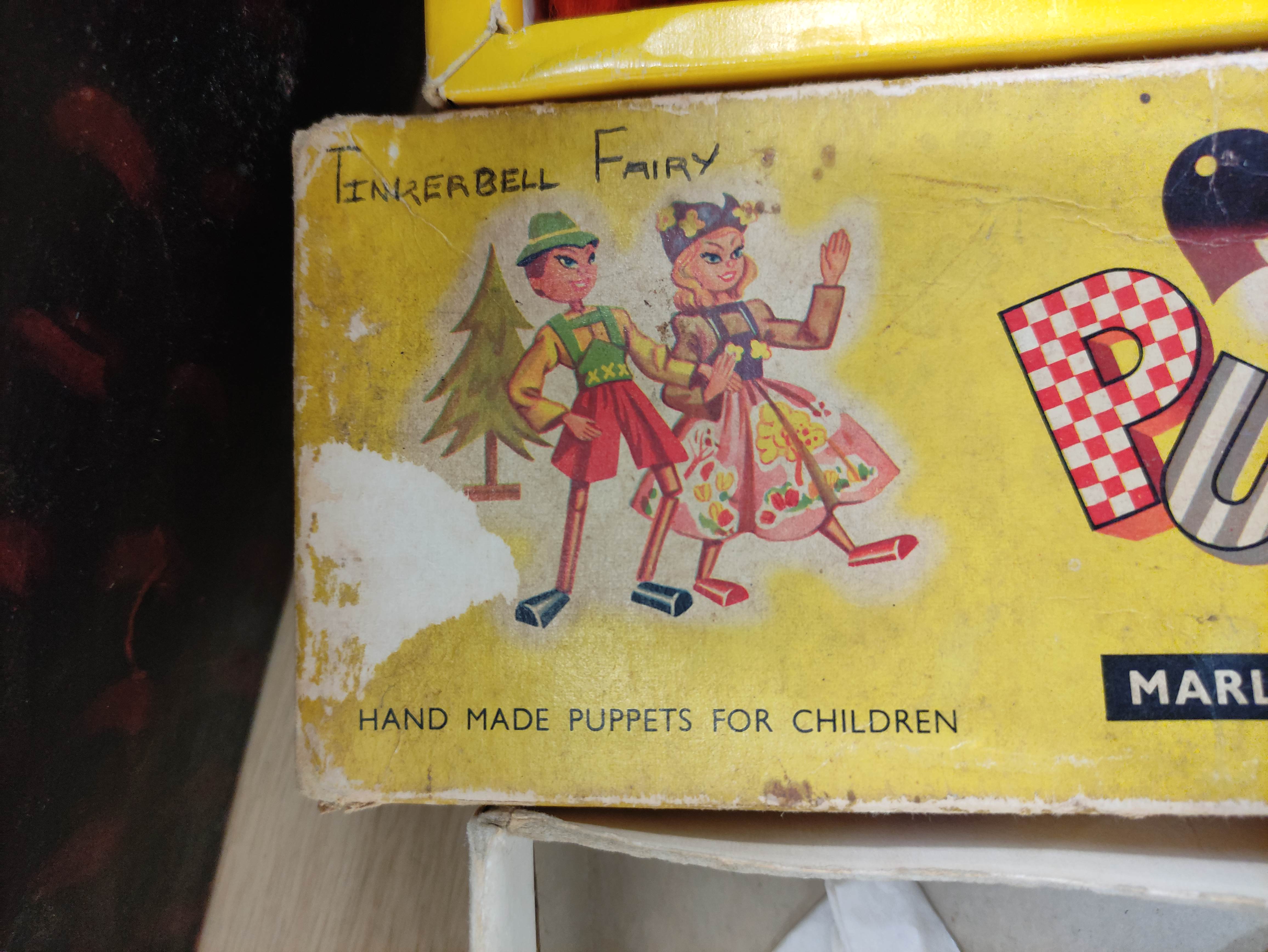 Four vintage Pelham Puppets marionettes to include a late 1960s Bimbo the Clown, Ballet Dancer - Image 6 of 15