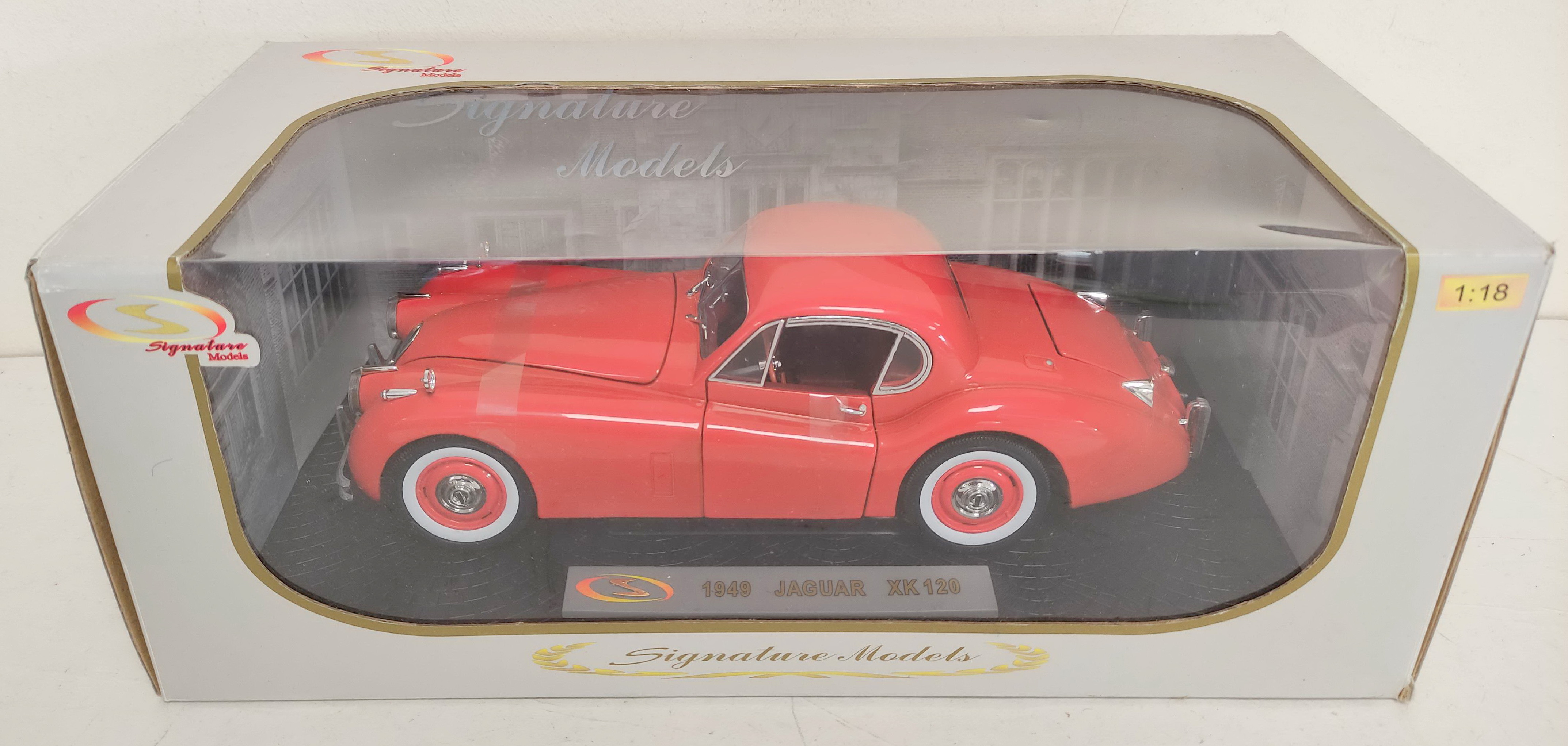 Two Signature Models 1:18 scale boxed die cast model vehicles. To include a 1949 Jaguar XK120 in - Image 2 of 9