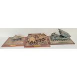 Three collector's model military vehicles. To include a Panzerkampfwagen II, a Sd. KFz 9 "Famo" &