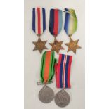 WW2- British medals to include Atlantic Star, France & Germany Star, 1939-45 Star, Defence Medal and