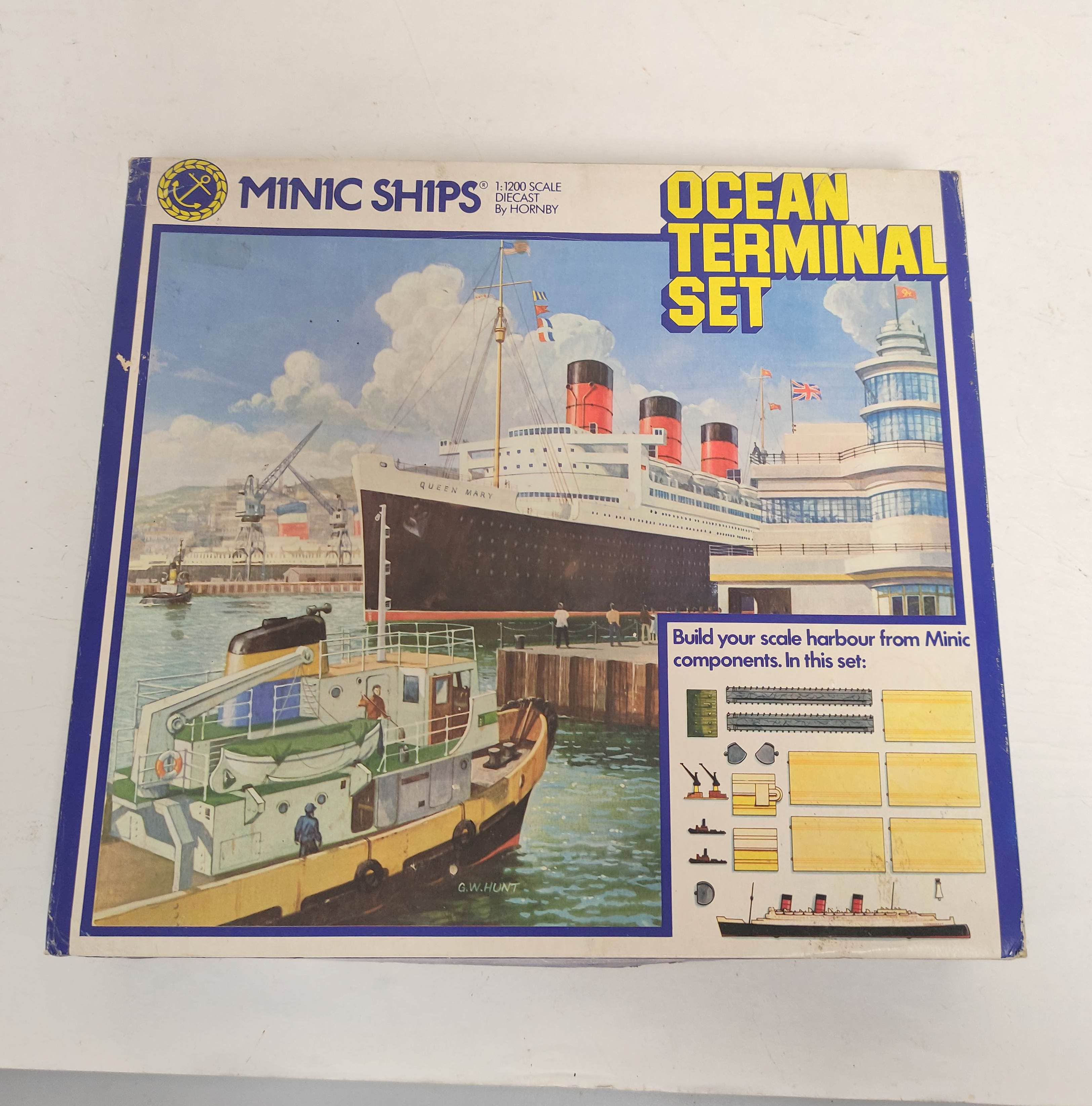 Minic Ships by Hornby 1:1200 scale boxed model ships. To include Naval Harbour Set & Ocean - Image 2 of 3