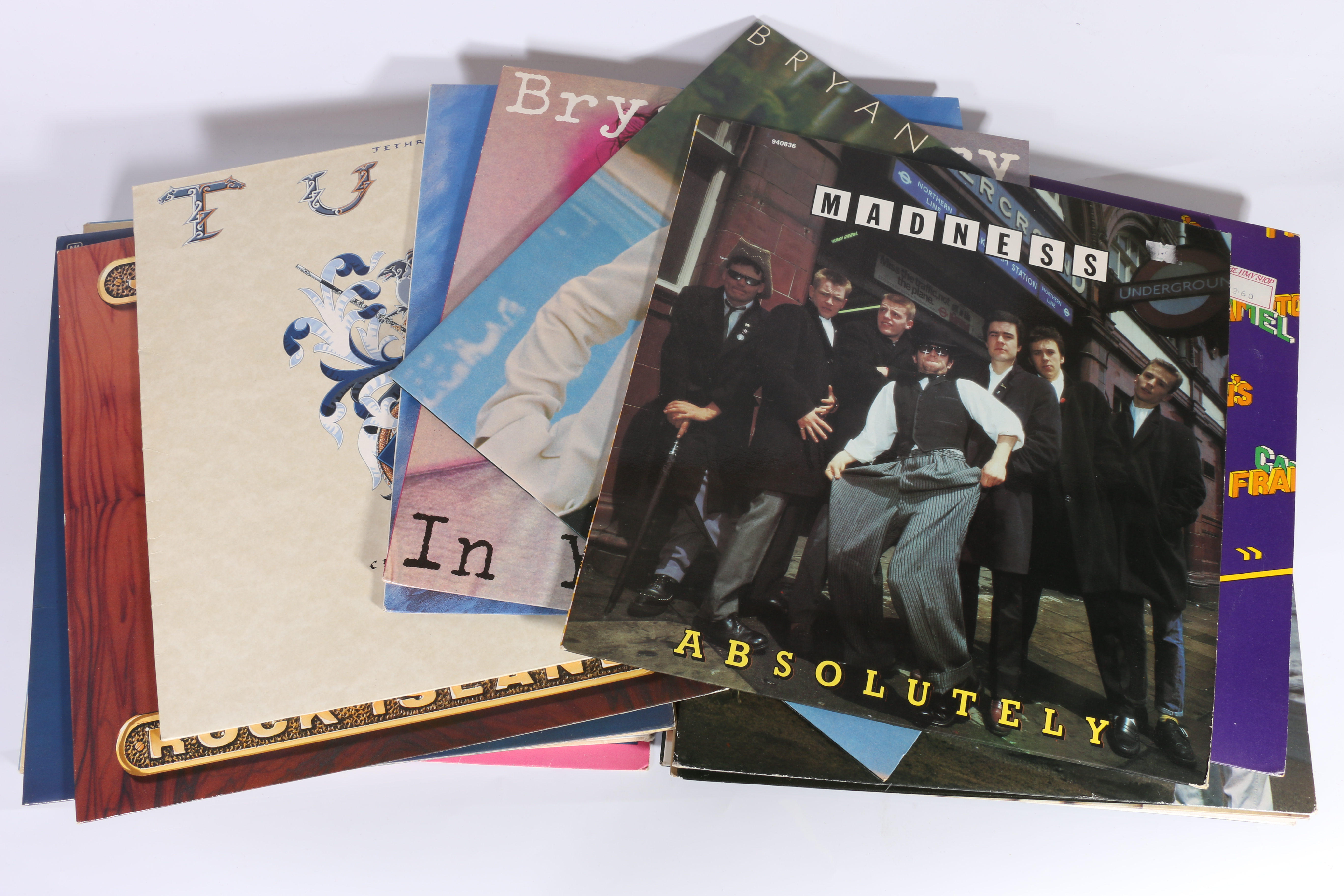 Quantity of mostly 70s records to include Bryan Ferry, Jethro Tull, Fleetwood Mac, Amon Duul,