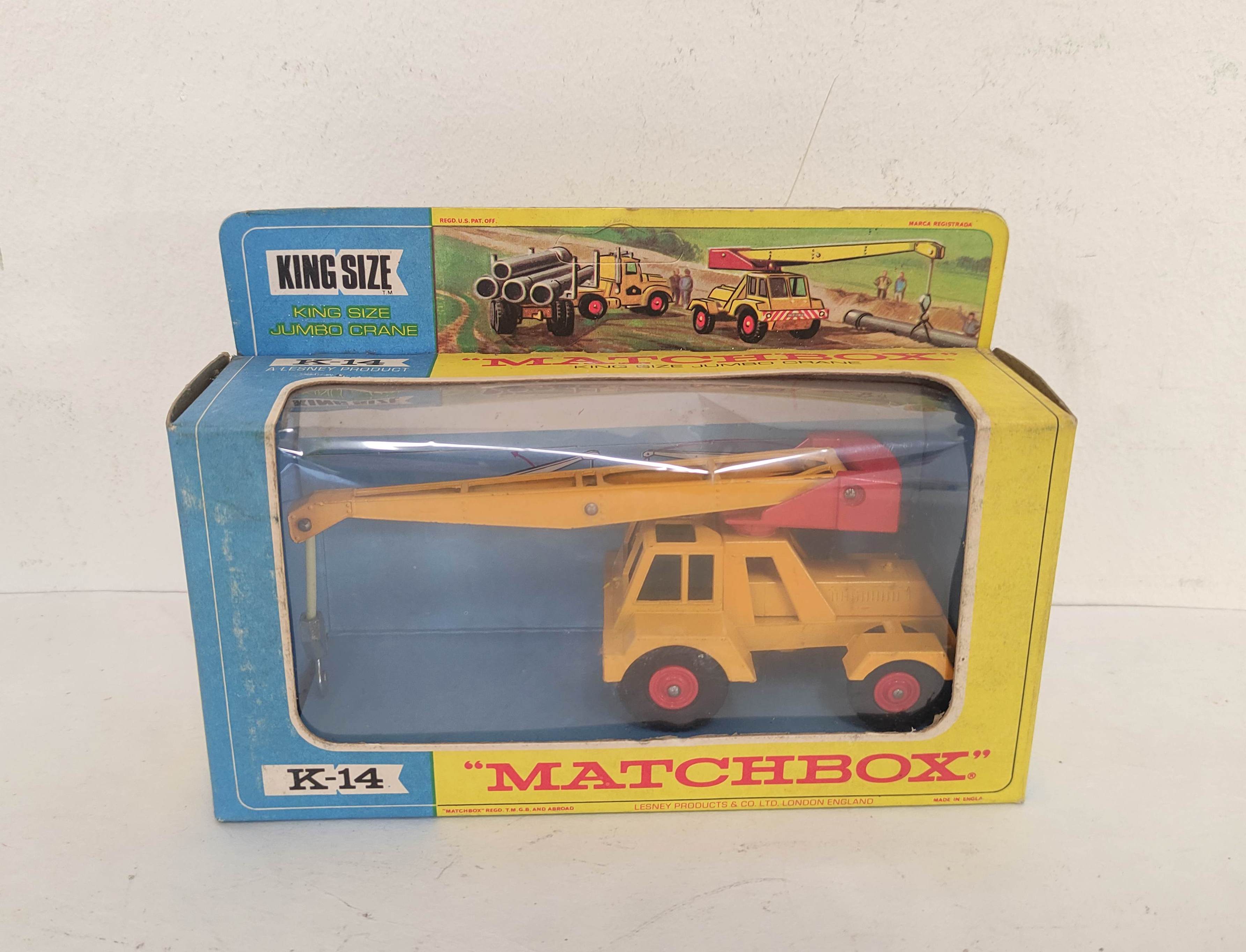 Three vintage boxed Matchbox Kingsize model vehicles to include a Scammell Heavy Wreck Truck K-2, - Image 5 of 6