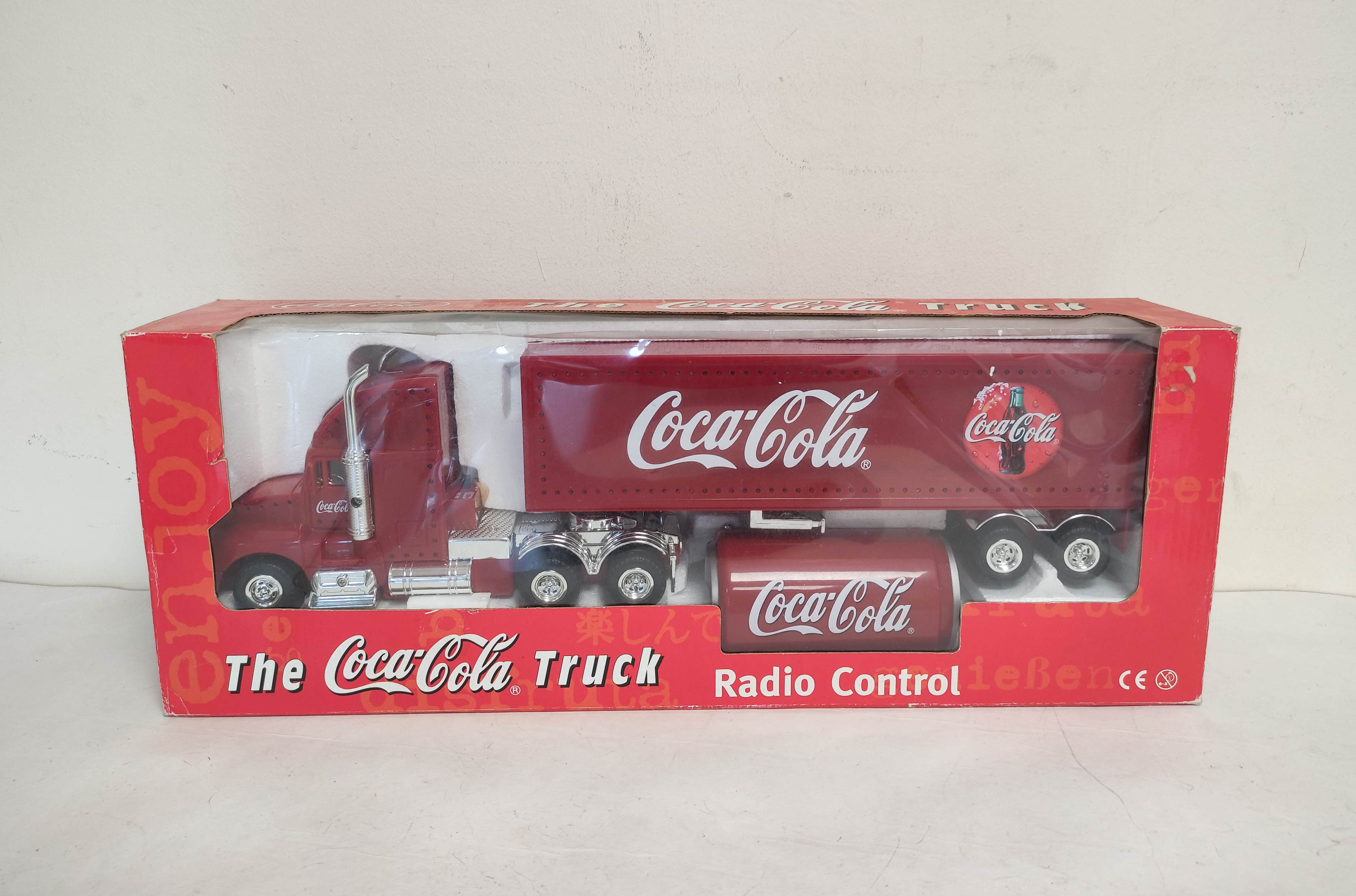 Vintage 1990s boxed Coca Cola radio controlled Coca Cola truck.