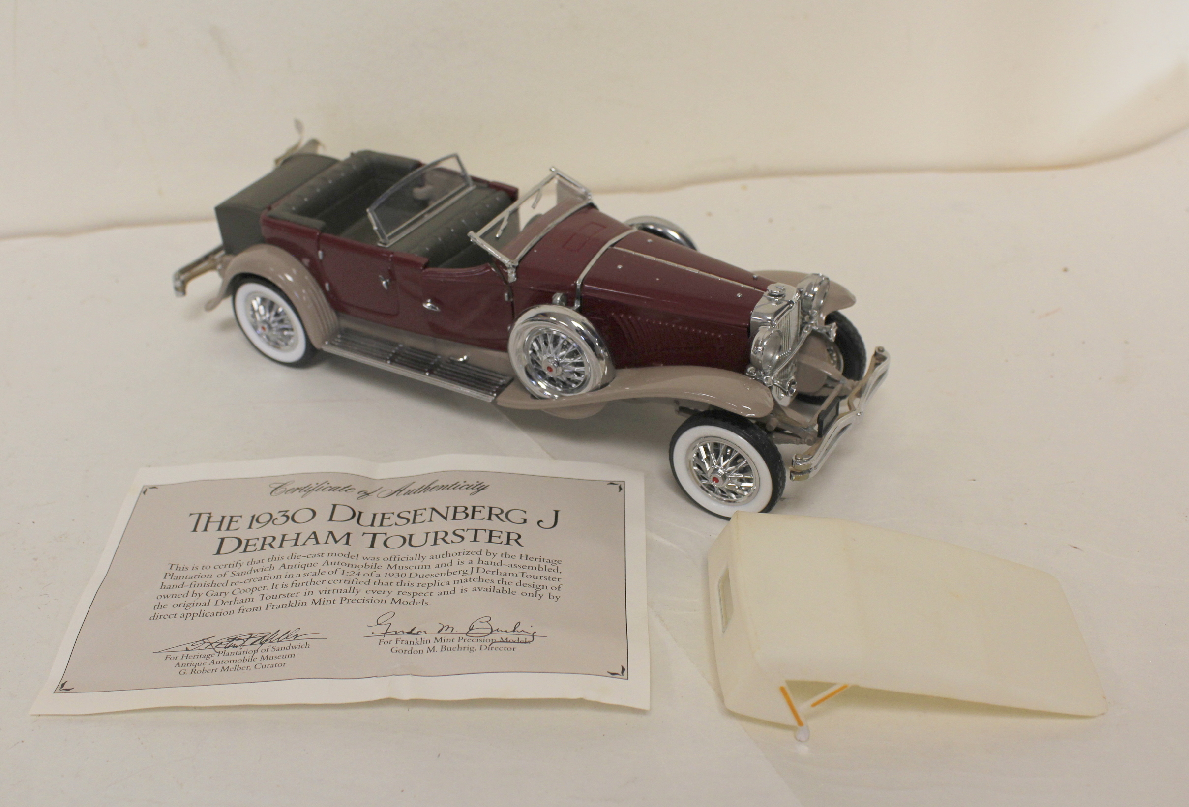 Four Franklin Mint Precision Models, 1:24 scale die-cast collector's cars to include a 1930 - Image 8 of 9