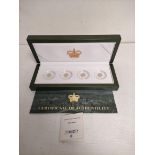 .999 gold limited edition 100th Anniversary of the House of Windsor four coin set by the Windsor