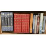 FOLIO SOCIETY.  18 various vols. incl. cased sets of Jane Austen & Daphne du Maurier.