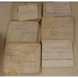 Documents - Ayle Well House & Ayle -Northumberland.  1669-1905. Original bundle of vellum & paper