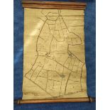 Lathwaite, Cockerham, Lancaster.  Large hand col. plan with table entitled "Reference to the Plan of