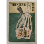 FLEMING IAN.  Thunderball. Orig. dark cloth with skeletal hand impression in d.w. with chips &