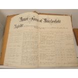 Manor & Forest of Macclesfield.  Compensation Agreements. Bound folio vol. with fine copperplate