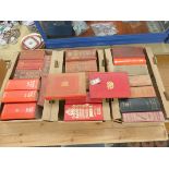 Genealogical Reference, etc.  3 cartons of various vols. incl. Burke's Peerage, Walford's, Debrett's