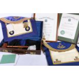 Masonic medals, jewels and regalia collection of Brother Robert Donaldson Whyte of Lodge Trinity