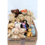 Fourteen artist and collectable stuffed bears including one Brambles (Barbara Dickson), one Sue