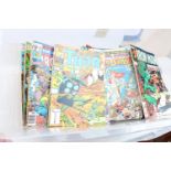 A box of vintage comics to include Marvel and DC Comics including Red Sonja (1976), The Mighty