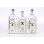 SMIRNOFF Silver Private Reserve vodka 45.2% abv, two 1 litre bottles and one 75cl, (3).