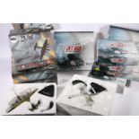 Six Atlas Editions Jet Age Military Aircraft models and thirty Atlas Editions aircraft models,