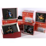 RC Ertl Inc, four Britains Knights of Agincourt metal models including 40240 (2002) Knights Duelling