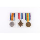 Medals of 13126 John McWhirter of the 7th/8th Battalion King's Own Scottish Borderers who was killed